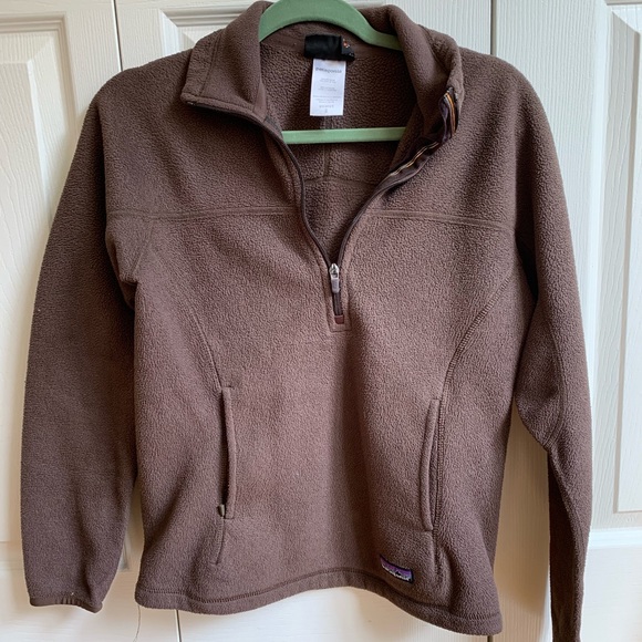Brown fleece pullover Clearance